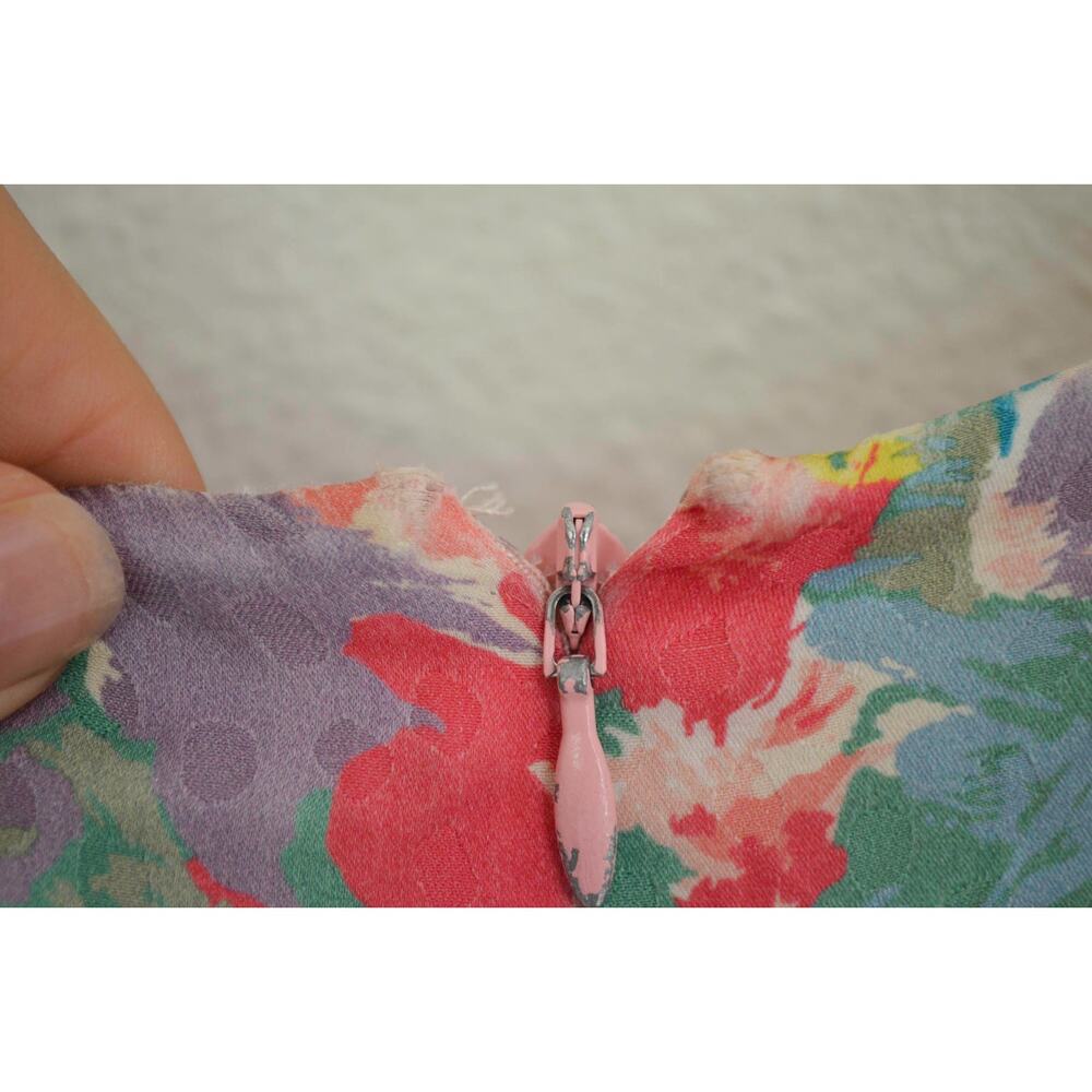 Ronny Kobo Mia Floral Midi Dress Long Sleeve Cocktail - Picture 11 of 11